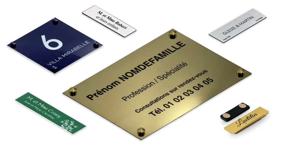 Gravure plaque signalétique près de Neuilly-Plaisance